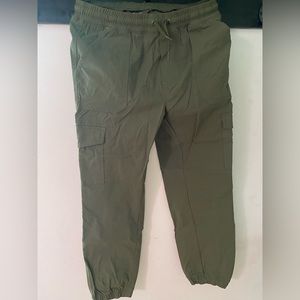 Eddie Bauer hunter green jogger pants size kids large 14